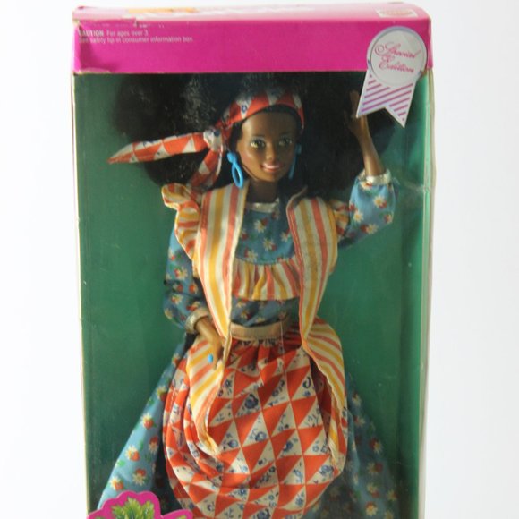 1991 Jamaican Barbie Dressed In Tradition Costume - Picture 1 of 11